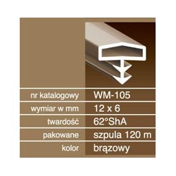 Uszczelka do drzwi drewnianych USZ155.3