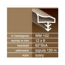 Uszczelka do drzwi drewnianych USZ155.7