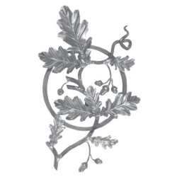 Rozeta z pręta 12x12mm 490x330mm POL03.307.11