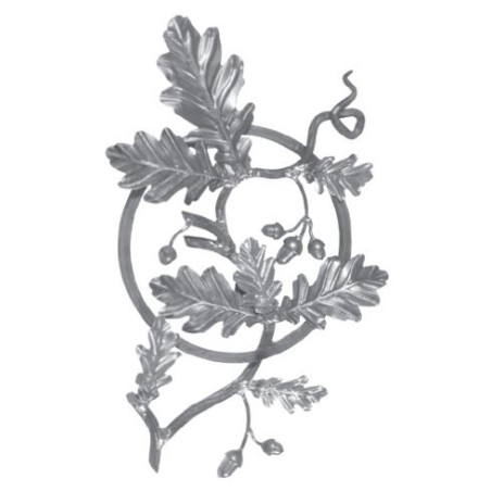 Rozeta z pręta 12x12mm 490x330mm POL03.307.11