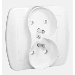 Gniazdko podwójne z uziemieniem XTIMAGZ2/11