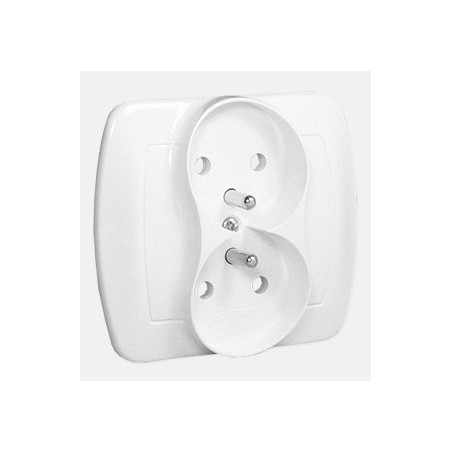 Gniazdko podwójne z uziemieniem XTIMAGZ2/11