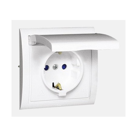 Gniazdko elektryczne z przesłoną XTIMMGSZ1B/11