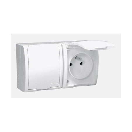 Gniazdko elektryczne podwójne z klapką XTIMAQGZ12Z11
