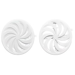 Kratka wentylacyjna regulowana 80-150 zamykana biała ROXKRA02-325