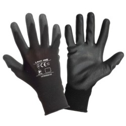 Rękawice PU czarne "9" paczka 12 szt. XL230909B