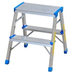 Drabina aluminiowa taboret 1 stopień DRA8001