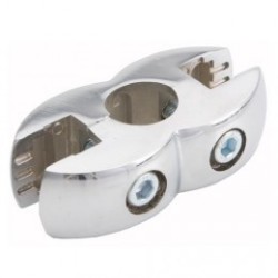 Złącze podwójne - Ø 25 chrom SZ551CHM