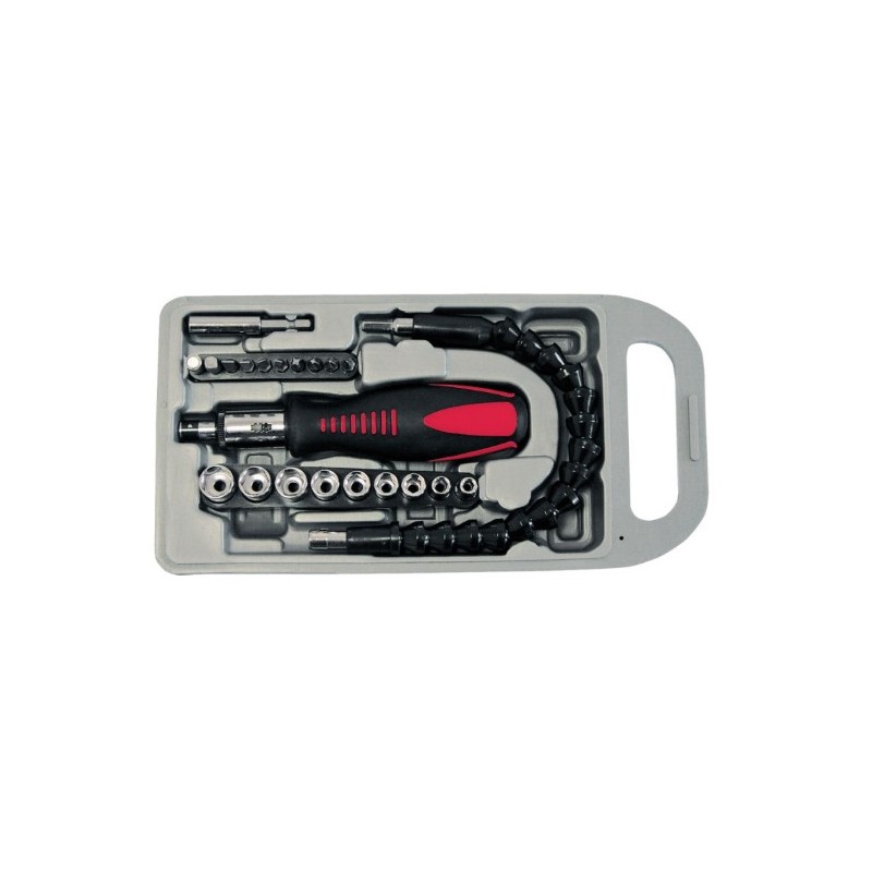 Komplet wkrętaków z grzechotką 23 części X10008