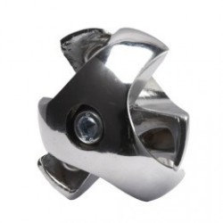 Złącze trzykierunkowe lewe - Ø 25 chrom SZTR502LCHR