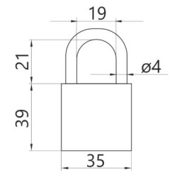 KLODKA SZYFR.35X61X11 CH-601
