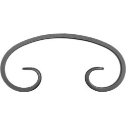 Element skrętny z płask. 12x6mm 160x75mm ART10034