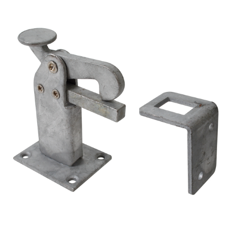 Zacisk do bram mocowany do podłoża 95mm ocynk AL411763