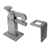 Zacisk do bram mocowany do podłoża 95mm ocynk AL411763