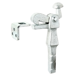 Zacisk do bram mocowany w podłożu 168mm ocynk AL412814