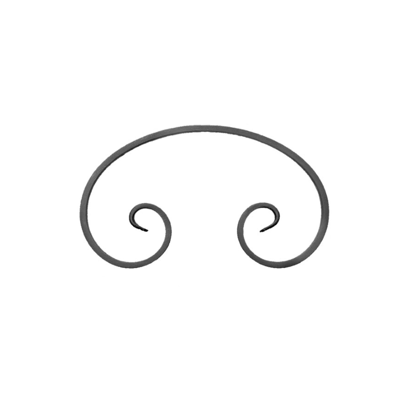 Element skrętny z płask. 12x6mm fakturowanego 220x126mm ART07038