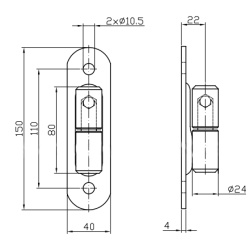 Zawias fi 24 przykręcany ZAW230.102