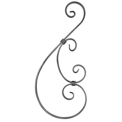 Element skrętny S z płask. 12x6mm 225x500mm ART10156