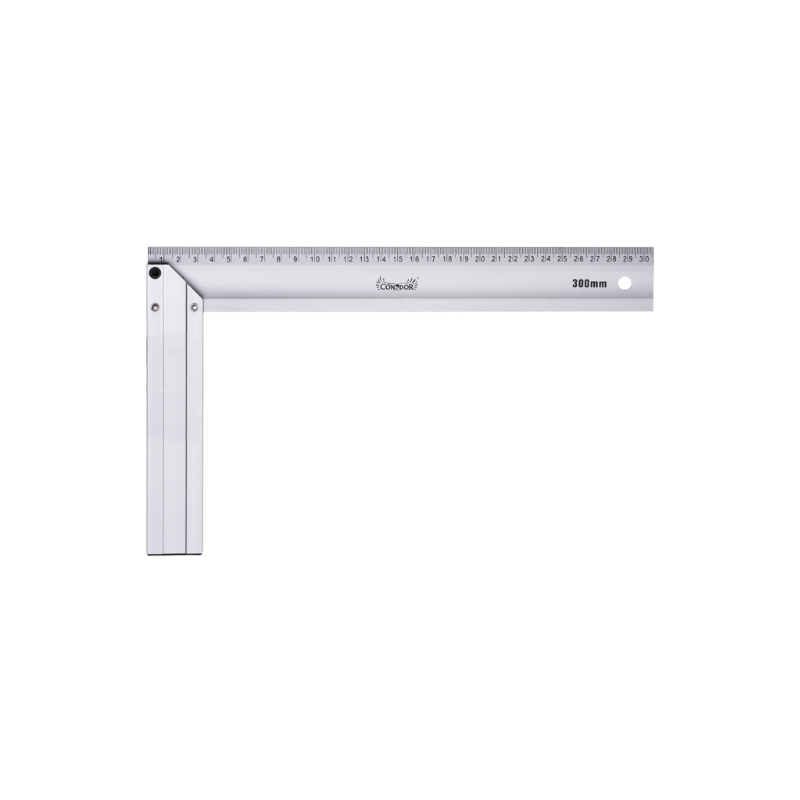 Kątownik aluminiowy z miarą 300x175mm XCON-MSA-1730