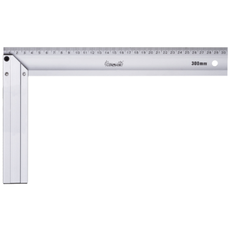 Kątownik aluminiowy z miarą 300x175mm XCON-MSA-1730