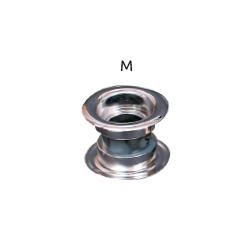 Tuleja wentylacyjna do drzwi wewnętrznych fi 55mm srebrna AWT14KMS