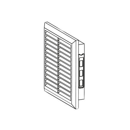 Kratka wentylacyjna 165x235mm biała AWT26