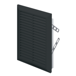 Kratka wentylacyjna 165x235mm czarna AWT26CZ