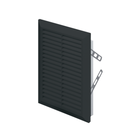 Kratka wentylacyjna 165x235mm czarna AWT26CZ