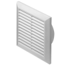 Kratka wentylacyjna 200x200mm biała AWT27
