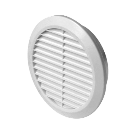 Kratka wentylacyjna fi 125mm biała AWT32