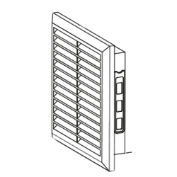 Kratka wentylacyjna 170x170mm biała AWT40