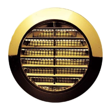 Kratka wentylacyjna MINI-AWENT fi 80mm złota  AWT74MZ