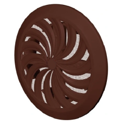 Kratka wentylacyjna CLASSIC Ø II 160mm brązowa AWT86BR