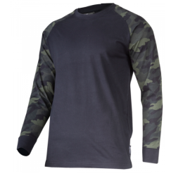 KOSZULKA Z DŁ.REK.190G/M2 MORO CZARNA