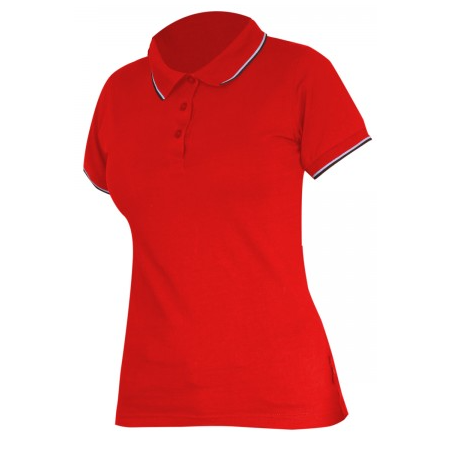 KOSZULKA POLO DAMSKA CZERW.L