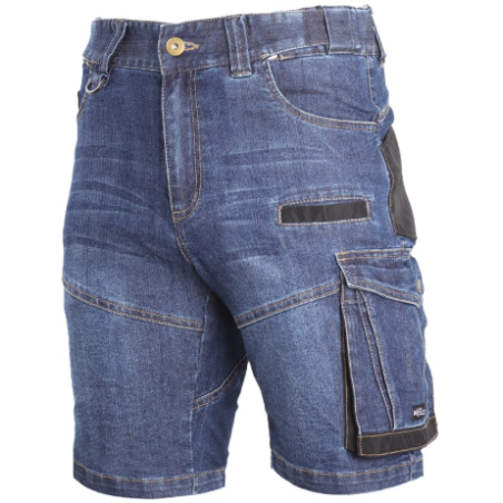 SPODENKI KROTKIE JEANS NIEB.L