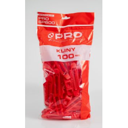 SYSTEM POZIOMUJACY PRO-SP600 KLINY 100SZT WOREK