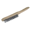 Szczotka druciana ręczna 3-rzędowa X32000