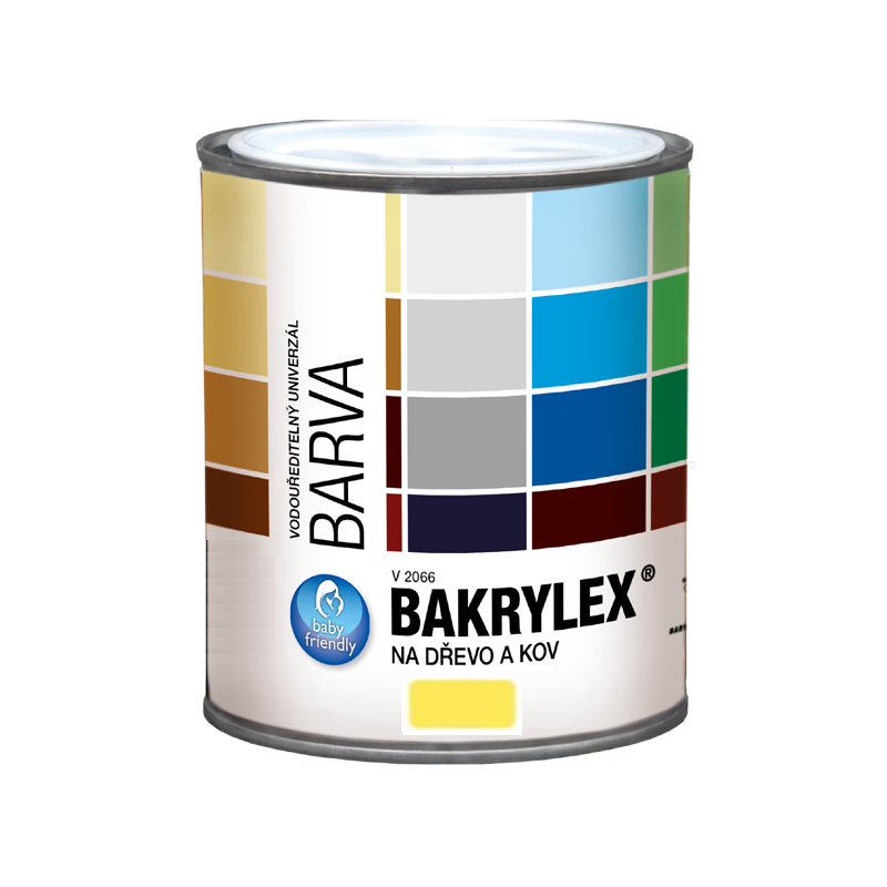 Emalia uniwersalna BAKRYLEX 0,7kg żółty mat BAK01.07