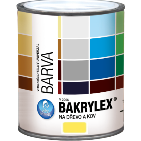 Emalia uniwersalna BAKRYLEX 0,7kg żółty mat BAK01.07