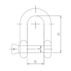 Szekla prosta 20mm 1100kg BASSZE74.20