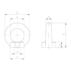 Nakrętka z uchem M8 BASNAK74.8U