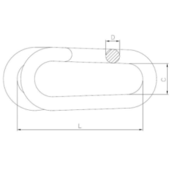 Ogniwo zaklepywane 5mm BASOGN74.08