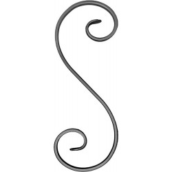 Element skrętny S z płask. 12x6mm 115x305mm ART10066