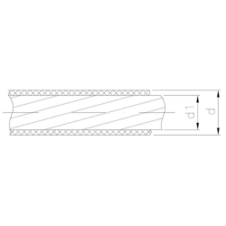 Lina stalowa ocynkowana 4,0mm w osłonie PCV LINSTAL4.PCV