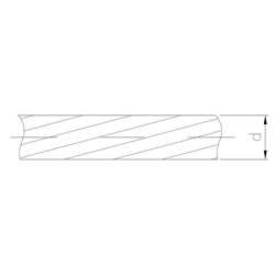 ina stalowa ocynkowana 8,0mm splot 6x19 FC LINSTAL8.6x19