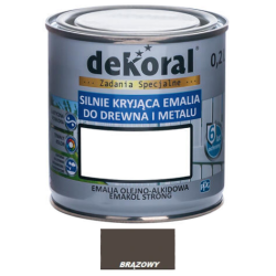 Farba olejna EMAKOL STRONG 0,2L brązowa BAWEMA10.12