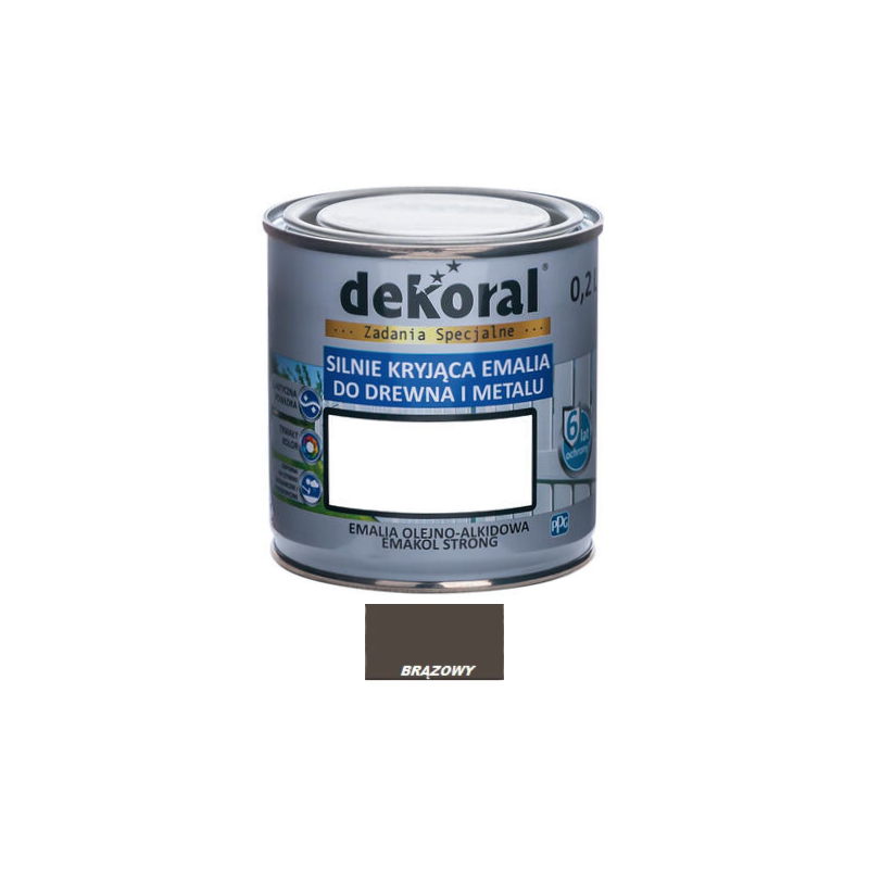 Farba olejna EMAKOL STRONG 0,2L brązowa BAWEMA10.12
