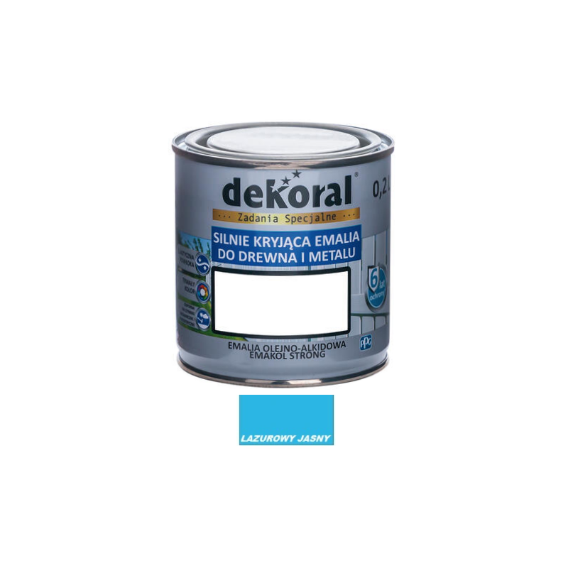 Farba olejna EMAKOL STRONG 0,2L lazurowa BAWEMA10.15
