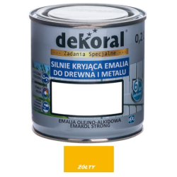 Farba olejna EMAKOL STRONG 0,2L żółta BAWEMA10.20